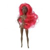 WUURAA Partie du Corps Américain Africain pour Poupée Jouet avec Cheveux Enracinés Jouet pour Poupée Figurine Modèle Interact