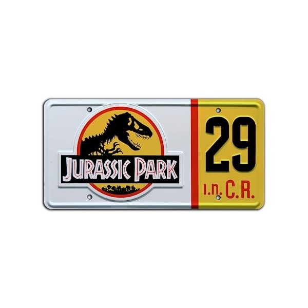 Jurassic Trilogy | 29 | Metal Stamped License Plate