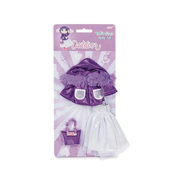 NICI- Twinsies Ensemble Mode Outdoor, 3 pièces, 45911, Purple