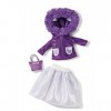 NICI- Twinsies Ensemble Mode Outdoor, 3 pièces, 45911, Purple