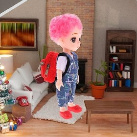 Cabilock Poupée Zipper Sac À Miniature Poupées Sacs Décole Sac À Mignon Sac De Poupée Prop Ornement Photographie Prop pour F