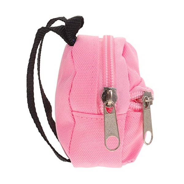 Cabilock Poupée Zipper Sac À Miniature Poupées Sacs Décole Sac À Mignon Poupée Sac Prop Ornement Photographie Prop pour Four