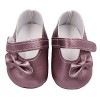 Aeromdale Chaussures de poupée PU avec nœud pour poupées américaines de 46 cm - Violet - 1 paire