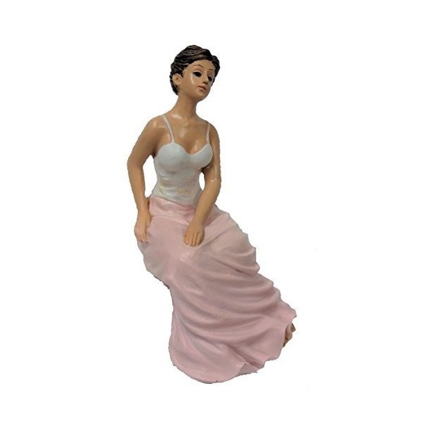 Melody Jane Poupées People Victorien Femme en Corsage Assis Résine Figurine