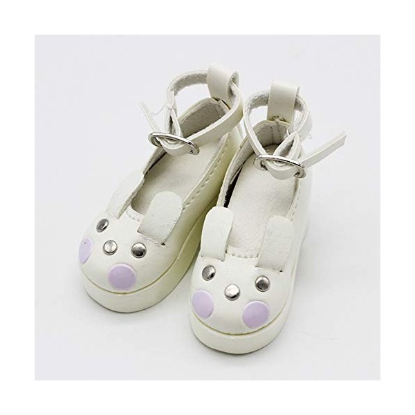 Jilibaba Chaussures de poupée à talons hauts style lapin accessoire de vêtements cadeau jouet pour enfants pour poupée BJD 60