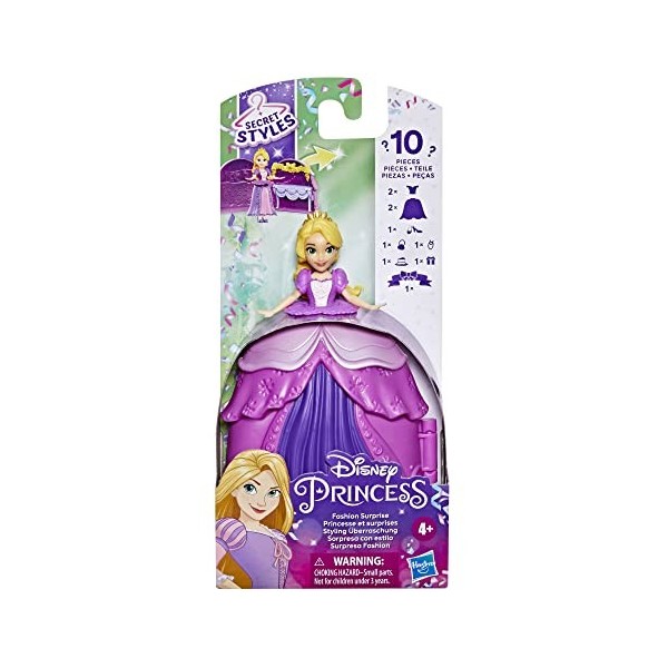 Disney Hasbro Princess Secret Styles Fashion Surprise Rapunzel, Multi, F3469