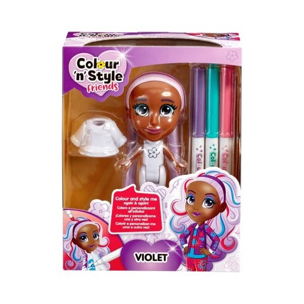 GOLIATH. Colour’N’Style Friends Lavender. Crée des Looks à L’Infini ! Poupée A Personnaliser. Loisir Créatif. A Partir de 3 A