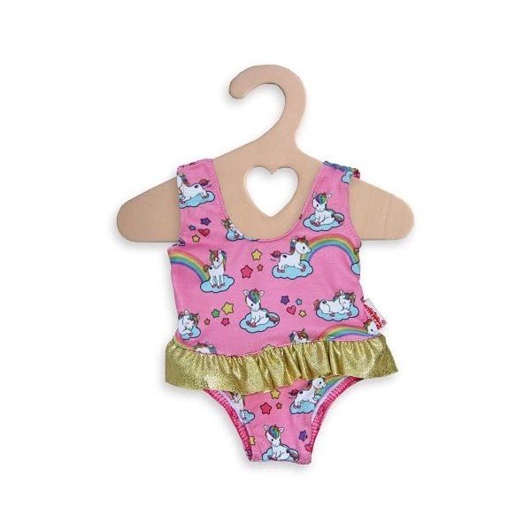 OTTO Maillot de Bain Rose imprimé pour poupée Poupon 28-35 cm réf.h48 