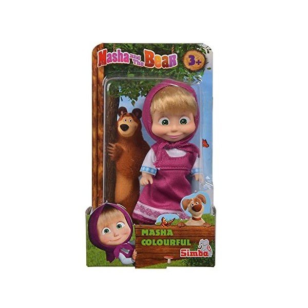 Smoby- Masha, 109301678, Coloris Assortis, 12 cm