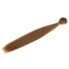 Amagogo Tête de Postiche de Perruque Longue Droite élégante de 25cmx100cm pour La Coupe de Cheveux de Poupées de Fille, Marro