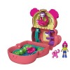 Polly Pocket Coffret Transformable réversible Paresseux des Tropiques avec mini-figurines Polly, paresseux et accessoires, jo