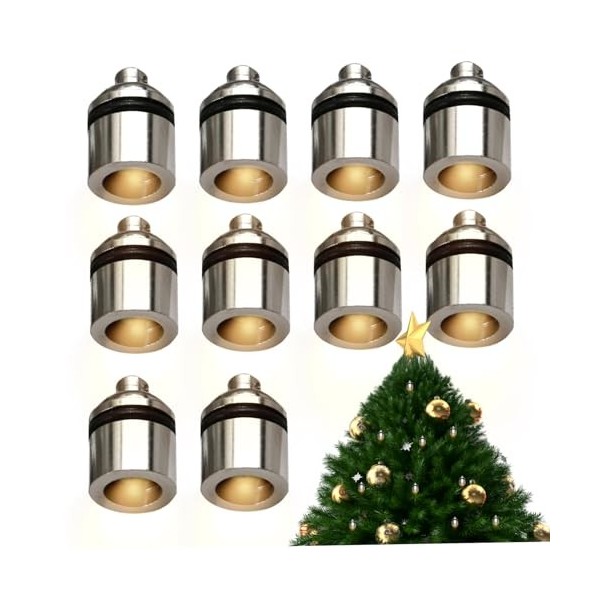 SMELEYOU Lot de 10 LumièRes LED Miniatures sans Fil pour Maison De PoupéE Lampe à Griffes De Chat AlimentéEs par Piles pour T