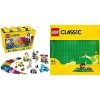 LEGO 10698 Classic La Boîte de Briques Créatives Deluxe, Jouet Créatif et Rangement, Fenêtres et Roues, Plaques de Route, Cad