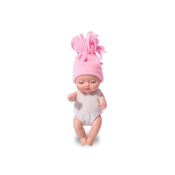 Limtula 4 Pouces Mini Reborn-Baby Poupées Réalistes Dormir-bébé Poupées dans des Vêtements Cadeau Jouet pour Filles Garçons T