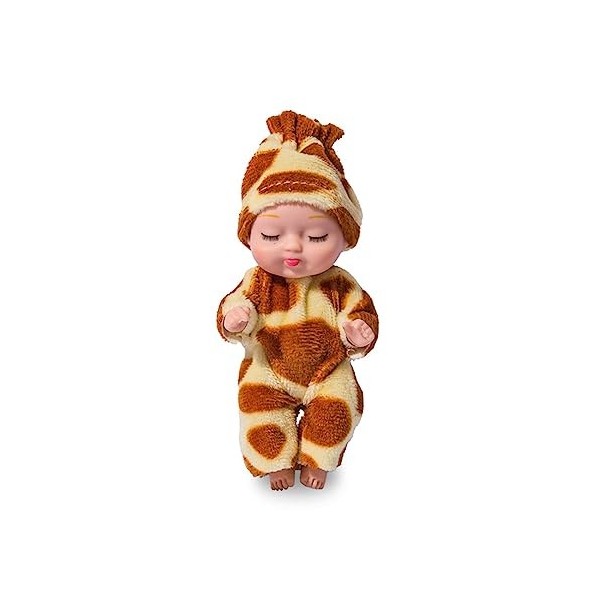 Limtula 4 Pouces Mini Reborn-Baby Poupées Réalistes Dormir-bébé Poupées dans des Vêtements Cadeau Jouet pour Filles Garçons T