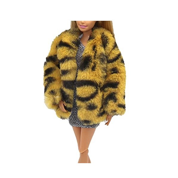 Hinleise Vêtements de poupée pour poupée tendance de 29 cm - Jupe robe manteau en peluche tenues accessoires de costume coul