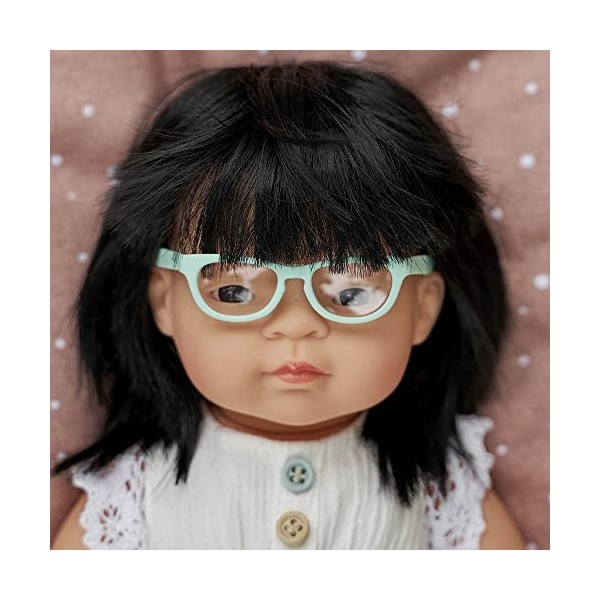Miniland Lunettes pour poupée bébé 38 cm Dolls Turquoise, 31210