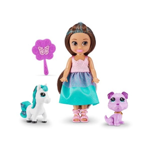 SPARKLE GIRLZ 11,5 cm Princesse avec Animaux de Compagnie A, poupées de Mode à Collectionner avec Animaux de Compagnie, poupé