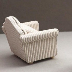 1/12 à échelle Miniature canapé de Maison de poupée avec Oreiller Mini canapé en Bois en Bois de poupée de Salon Meubles de S