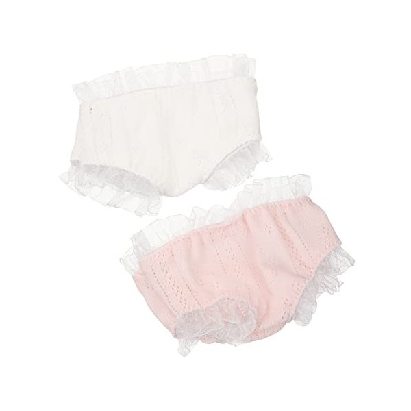 Totority 2 Pièces Culotte Lingerie Babydoll Robe Accessoires Micro Culotte Slip De Poupée Mini Chou Patch Poupées pour Filles
