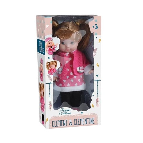 CLEMENT CLEMENTINE - Poupée - Jouet pour Enfant - 120628 - Modèle Aléatoire - Plastique - Dolls - Bébé - Mannequin - 29 cm x 