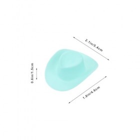 Gadpiparty 10 Pièces en Plastique Mini Western Cowboy Chapeau de Cow-Girl Mignon Chapeau Miniature pour Accessoires de Fête J