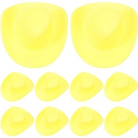 Gadpiparty 10 Pièces en Plastique Mini Western Cowboy Chapeau de Cow-Girl Mignon Chapeau Miniature pour Accessoires de Fête J