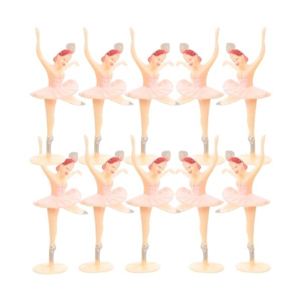 Yardwe Danse Ballerine Fille Figurine 12 Pièces Miniature Ballerine Fille Figure Mini Collection Playset Poupée Jouet Gâteau 