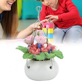 Décoration dempotage de Maison de poupée, exécution exquise de Fleur en Pot Suspendue Miniature pour des poupées de bébé pou