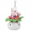 Accessoires de Maison de poupée, Maison de poupée Portable et légère à léchelle 1/12, Fleur en Pot Suspendue, délicate et Be