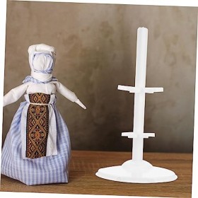 HONMEET 3 Pièces Poupée Cintre Présentoir De Poupée Tête De Poupée Forme De Robe De Poupée Mannequin De Vêtements De Poupée P