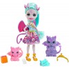 Enchantimals Royals mini-poupée Falon Phénix, figurine animale Sunrise et accessoires, jouet pour enfant, GYJ04