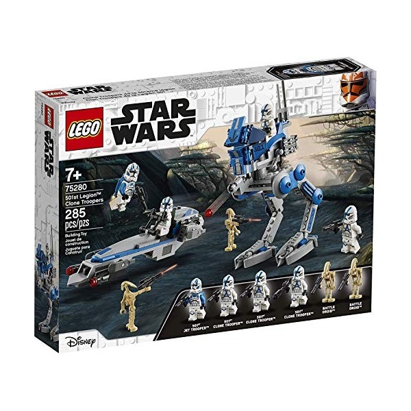 LEGO Star Wars 501st Legion Clone Troopers 75280 Building Kit, Cool Action Set for Creative Play and Awesome Building. Great 