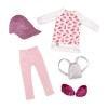 Glitter Girls- Head to Toe Glimmer Tunic and Deluxe Outfit Tunique et Leggings Scintillants de la tête aux Pieds 36 cm Vêteme