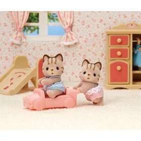 Sylvanian Families - Le Village - Les jumeaux Chat Tigré - 5429 - Jumeaux et Bébés - Mini Poupées