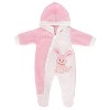 ZWOOS Vêtements de Poupée pour New Born Baby Poupée, Pyjama à Capuche pour Poupée 35-43 cm Éléphant Gris 