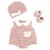 ZWOOS Vêtements de Poupée pour New Born Baby Poupée, Tenue de poupée avec Chapeau et Chaussettes pour Poupée 35-45 cm