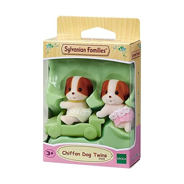 Sylvanian Families - Le Village - Les jumeaux Chien Chiffon - 5428 - Jumeaux et Bébés - Mini Poupées