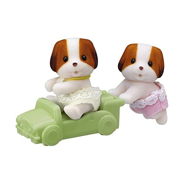 Sylvanian Families - Le Village - Les jumeaux Chien Chiffon - 5428 - Jumeaux et Bébés - Mini Poupées