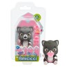 CICCIOBELLO Amicicci, Animal CicciPets avec Accessoires, Super Doux, Modèle Chat Gris, Jouet pour Enfants dès 3 Ans, GIOCHI P