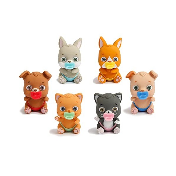 CICCIOBELLO Amicicci, Animal CicciPets avec Accessoires, Super Doux, Modèle Chat Gris, Jouet pour Enfants dès 3 Ans, GIOCHI P