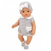 ZWOOS Vêtements de Poupée pour New Born Baby Poupée, Tenue de poupée avec Chapeau et Chaussettes pour Poupée 35-45 cm