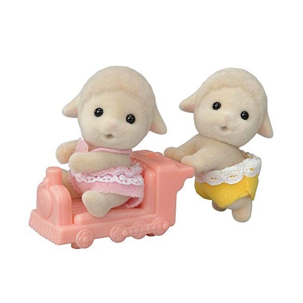 Sylvanian Families - Le Village - Les jumeaux Mouton - 5621 - Jumeaux et Bébés - Mini Poupées