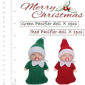 Mienocol Elfe de Noël Poupée Bébé Elf sur étagère Bébé de Noël Petit elfe de Noël