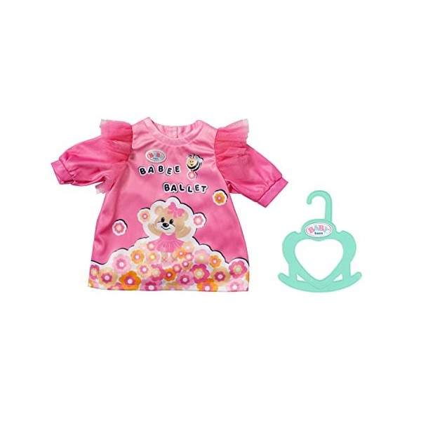 Baby born Little Robe 834640 - Accessoires pour les poupées qui mesurent jusqu’à 36 cm - Contient 1 graphique ours, des volan