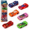 Ksopsdey Super-Héros Mini Véhicules Super-Héros Jouet Voitures Modèle,Voiture de Course Métal Voiture Modèle Jouet Enfant pou