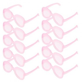 Didiseaon Mini Lunettes De Poupée 50Pcs Lentille Claire Lunettes Tissu Poupée Habiller Lunettes Mini Poupées Accessoires De C