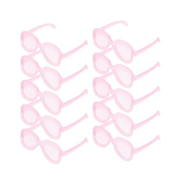 Didiseaon Mini Lunettes De Poupée 50Pcs Lentille Claire Lunettes Tissu Poupée Habiller Lunettes Mini Poupées Accessoires De C