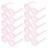 Didiseaon Mini Lunettes De Poupée 50Pcs Lentille Claire Lunettes Tissu Poupée Habiller Lunettes Mini Poupées Accessoires De C