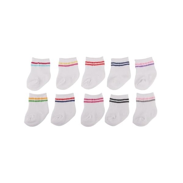 Sunportzida Lot de 10 paires de chaussettes pour poupées de 45,7 cm